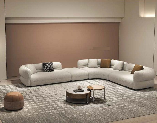  Lambskin fabric sofa